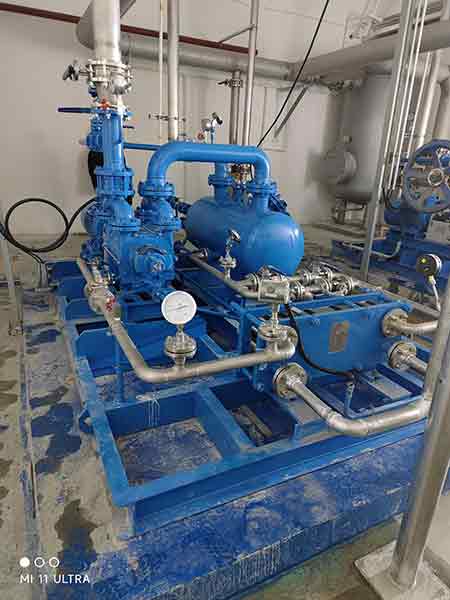 肯富來液環機泵組在吉林華微電子使用現場