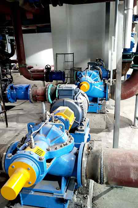 KPS系列單級雙吸離心泵在石藥集團巨石生物制藥有限公司使用現場